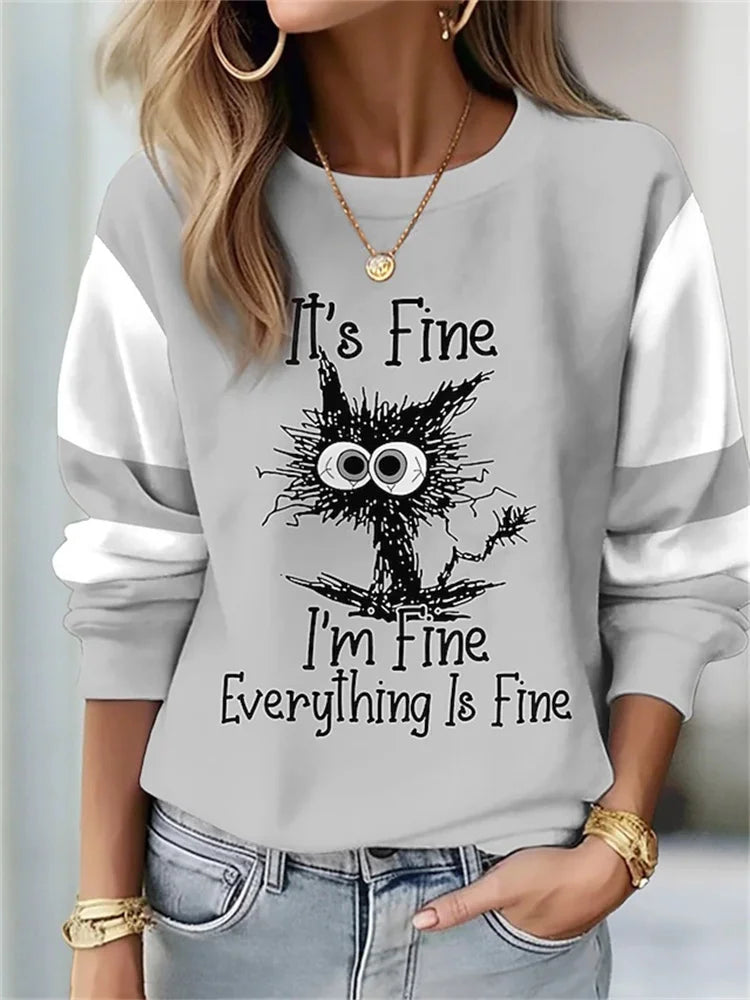 Floral Cat Pullover
