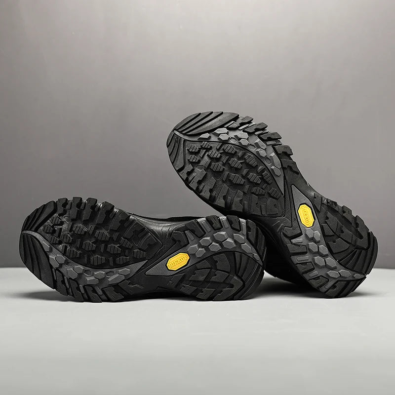 HIKEUP Men High Top Outdoor Hiking Boots
