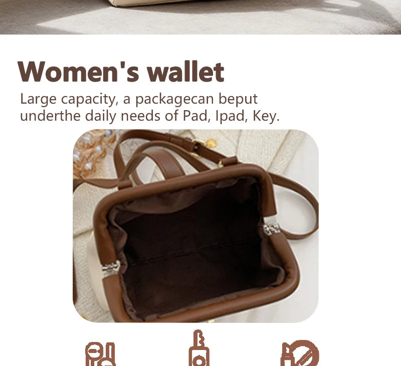 Elegant Leather Crossbody Handbag