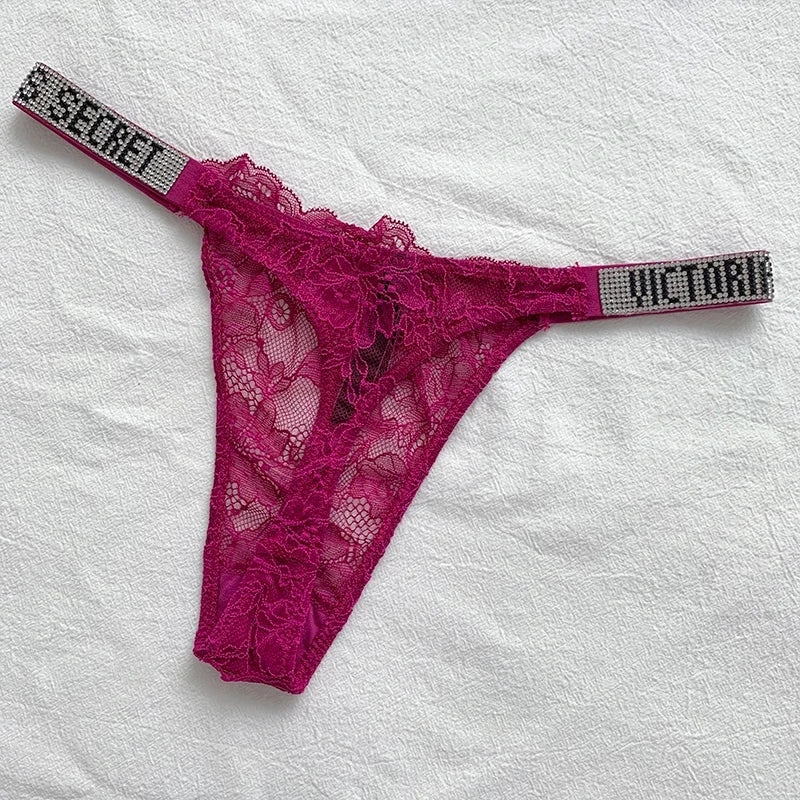 Women Lace Thong Set