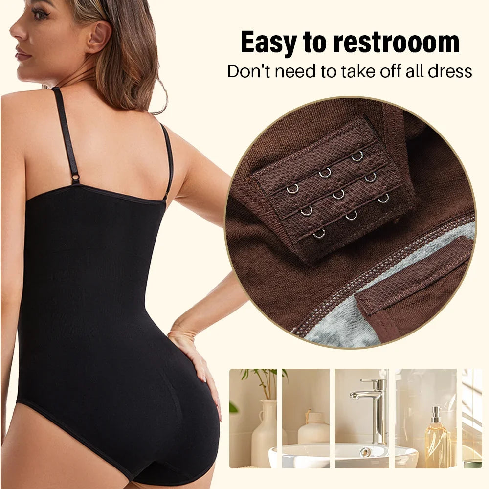 Women Open Crotch Slim Bodysuit