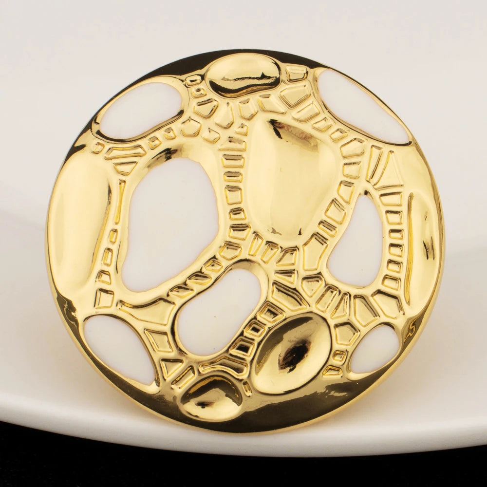 Women’s Gold Jewelry Set with Earrings & Necklace