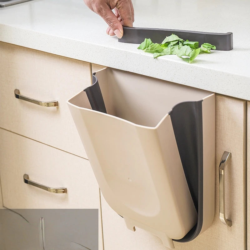 Folding Kitchen Trash Can