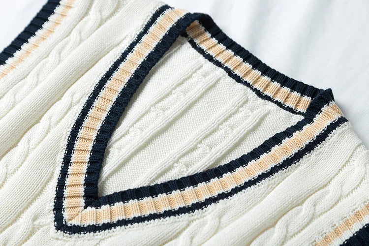 Men Sleeveless V-Neck Sweater Vest
