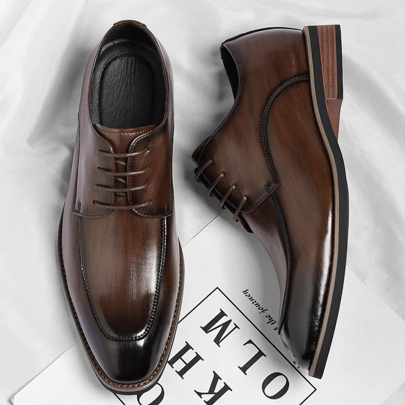 Men Large Size Leather Dress Shoes