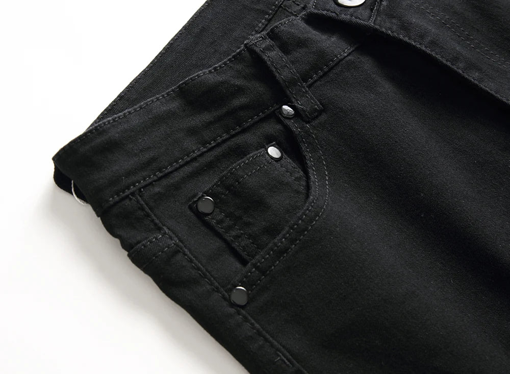 Men’s Ripped Biker Skinny Jeans