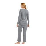 Long Sleeve Nursing Maternity Pajamas