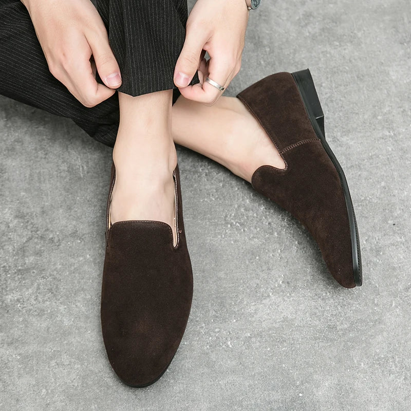 Men’s Suede Driving Mules