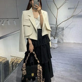 Cropique™ – Youthful Crop Blazer (Korean Style, Short Cut, Bold Look)
