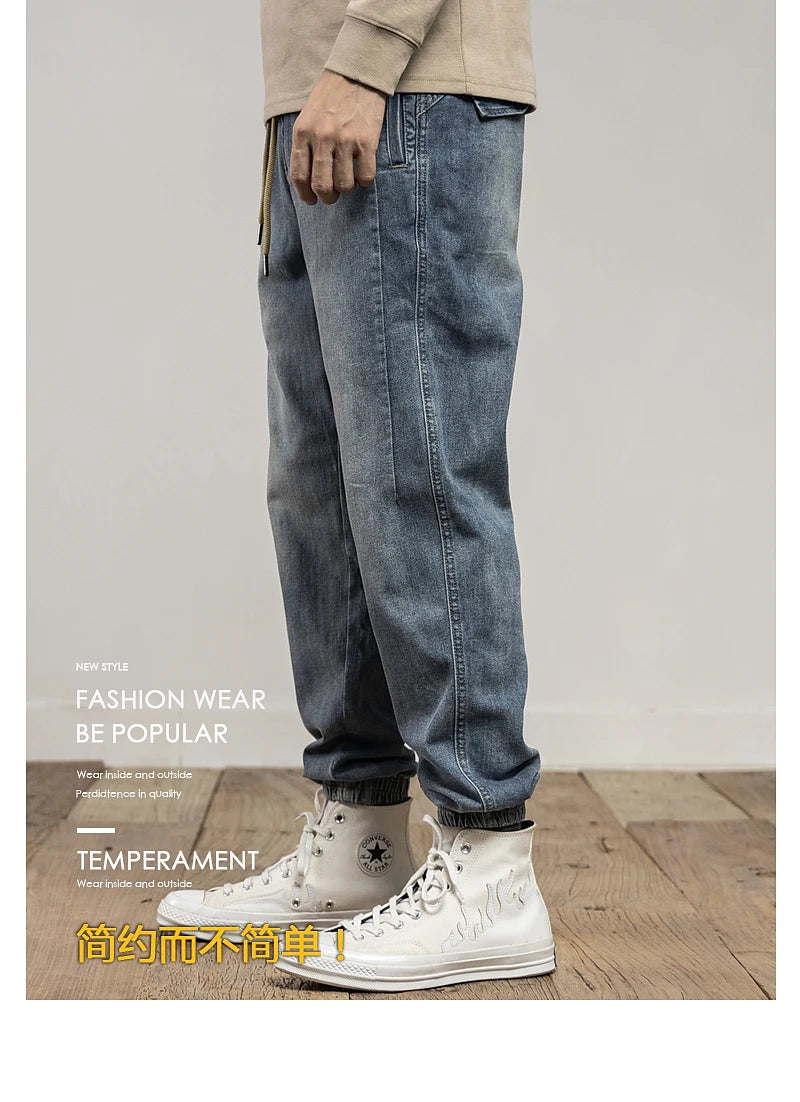 Men’s Classic Washed Blue Jeans