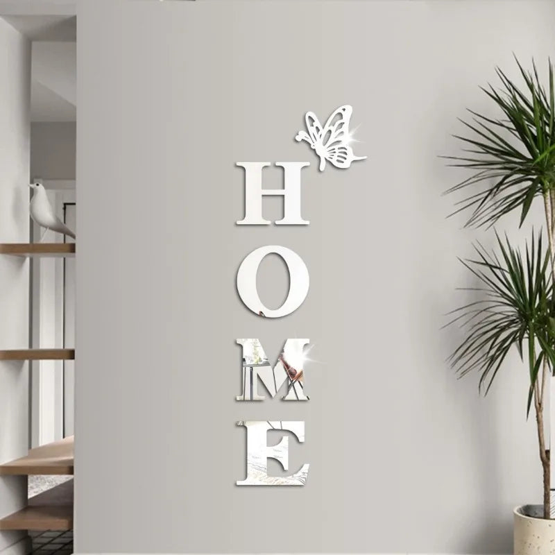 Home Mirror Wall Sticker