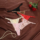 Women Adjustable Satin G-Strings