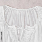 Women White Sleeveless A-Line Dress