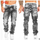 Men’s Hip-Hop Straight Stitch Jeans