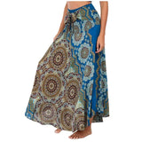 Women Vintage Plaid Button Midi Skirt