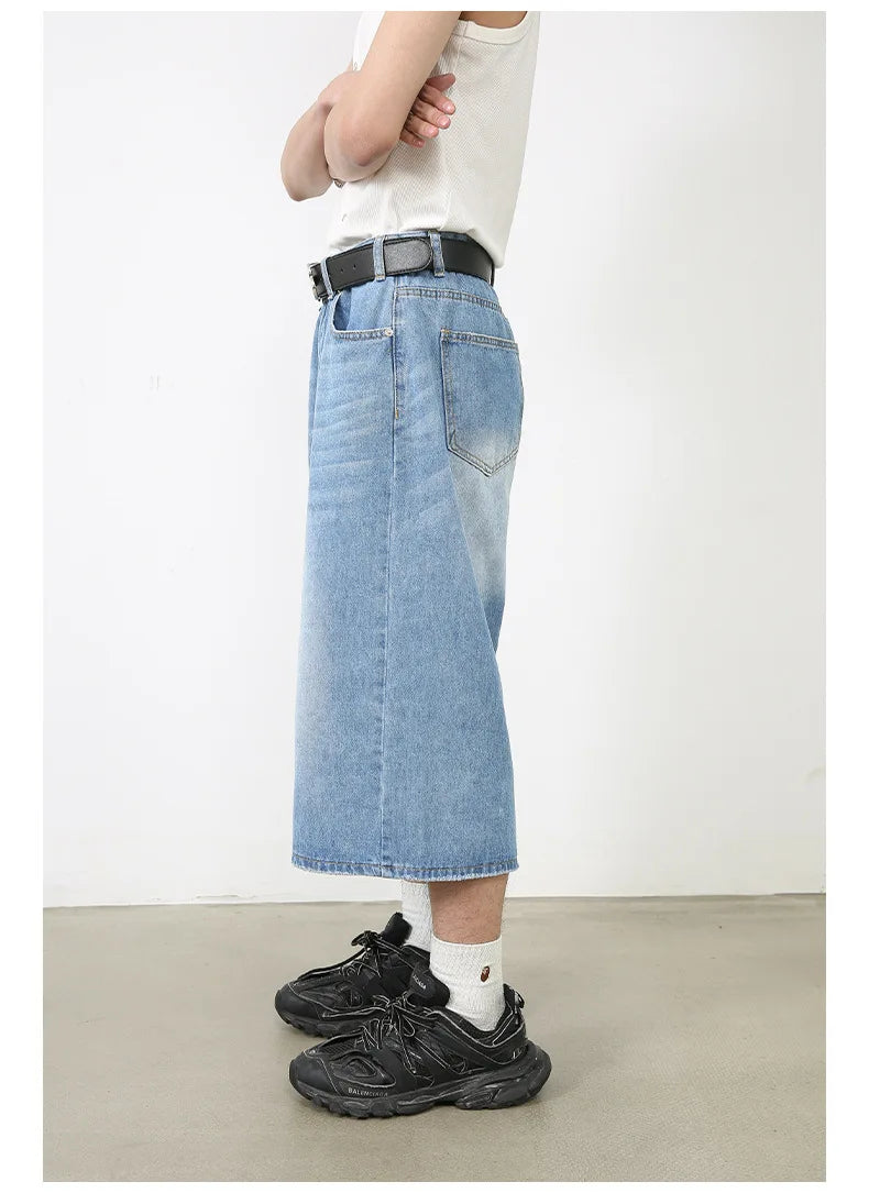 OverEase™ – Vintage Oversize Denim Shorts 2025 (Wide Leg, Relaxed & Throwback Inspired)