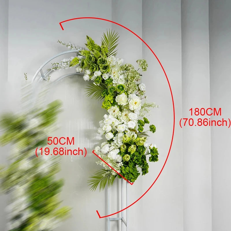 White Green Floral Arrangement Decor