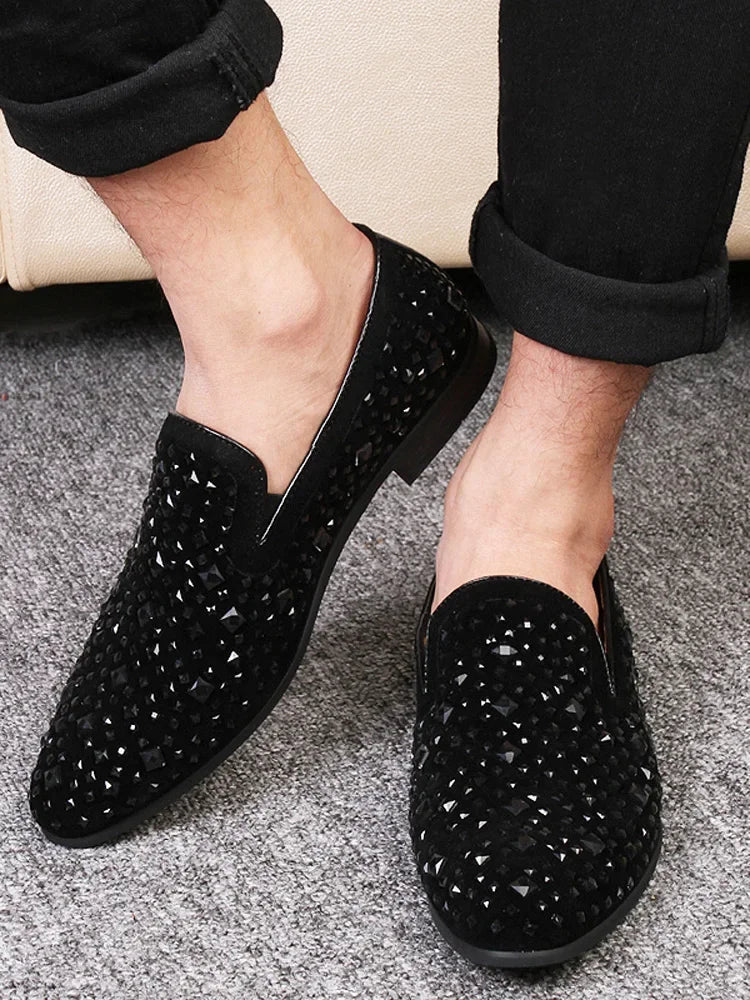 Men’s Sequin Party Dress Loafers