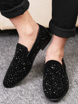 Men’s Sequin Party Dress Loafers