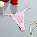 Women Adjustable Satin G-Strings