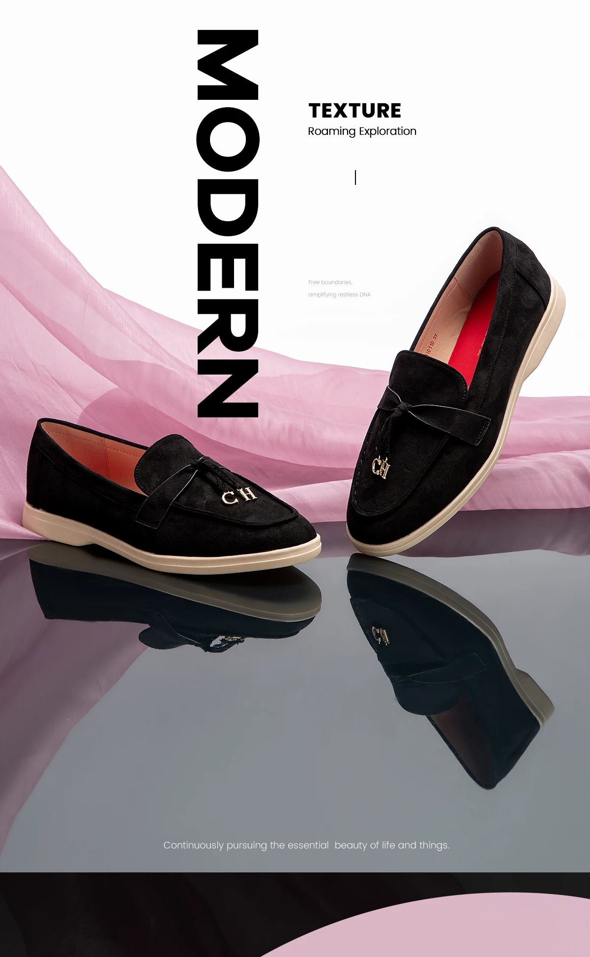 Women’s Black Pointed Loafers Sandals