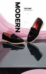 Women’s Black Pointed Loafers Sandals