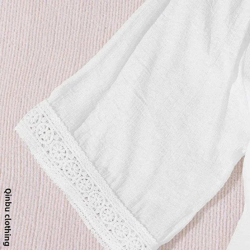 Women White Sleeveless A-Line Dress
