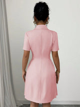 Women's Double Breasted Midi Dress