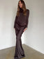 Luxe Satin Cutout Maxi Dress