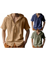 Urban Hooded Button Shirt