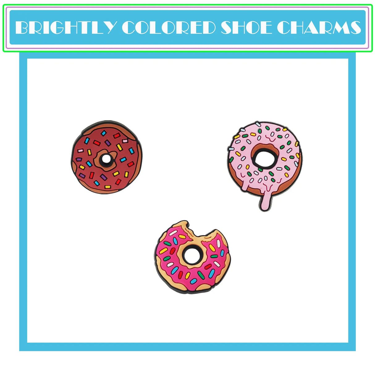 Women Food Cartoon Shoe Charms Cute Set