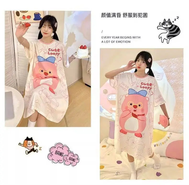 Sanrio Kuromi Cute Pajamas Cosplay Costume
