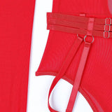 Women Mesh Splicing Suspender Jumpsuit
