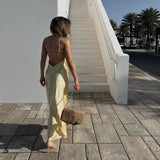 Golden Luxe Satin Maxi Dress