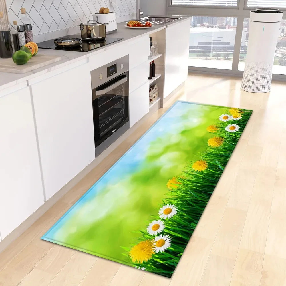 Fresh Flower Floor Mat