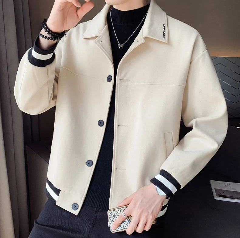 Men’s Slim Fit Wool Blend Jacket