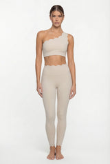 Blush One-Shoulder Yoga Set