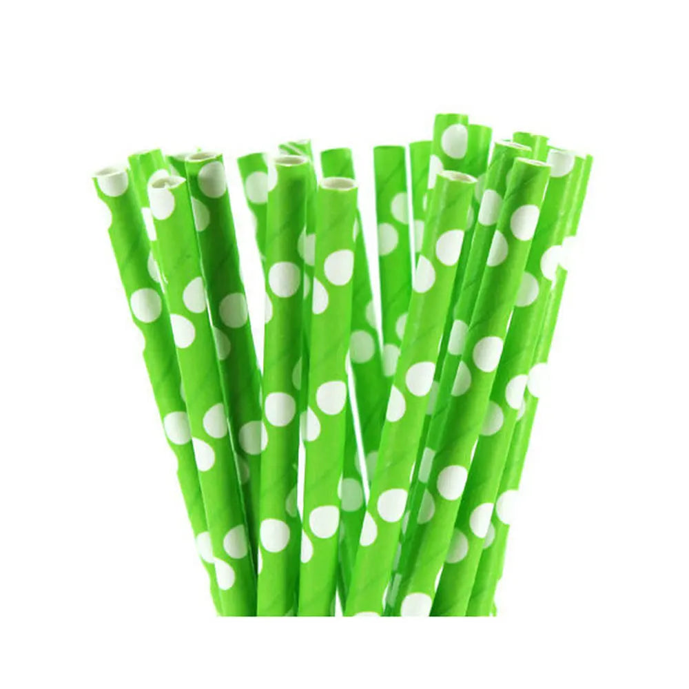 Grass Green Paper Straws (25pcs)