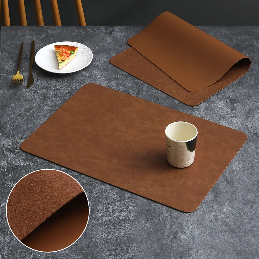 Leather Placemats Set