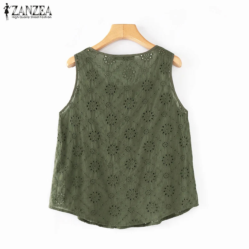 Isla Crochet Lace Tunic Blouse