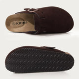 Men Suede Cork Mules