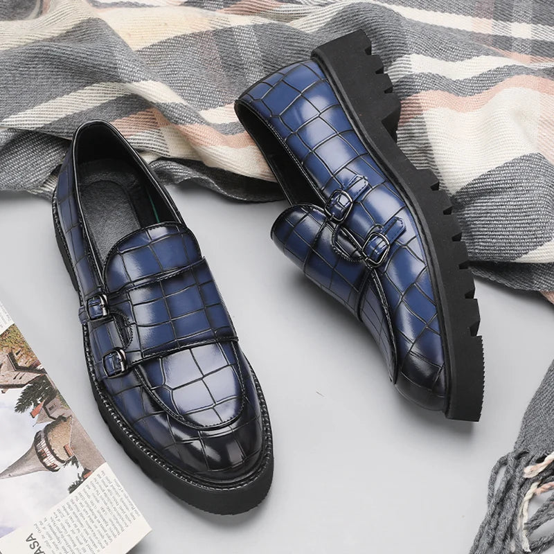 Men Platform Formal Leather Shoes