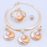 Dubai Silver Plated Luxury Jewelry Set