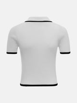 Women's Slim Contrast Knit Pullover