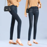 Women Faux Denim Leggings