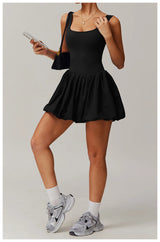 Women Tennis Skirt Yoga Jumpsuit