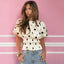 Bella Polka Dot Ruffle Blouse