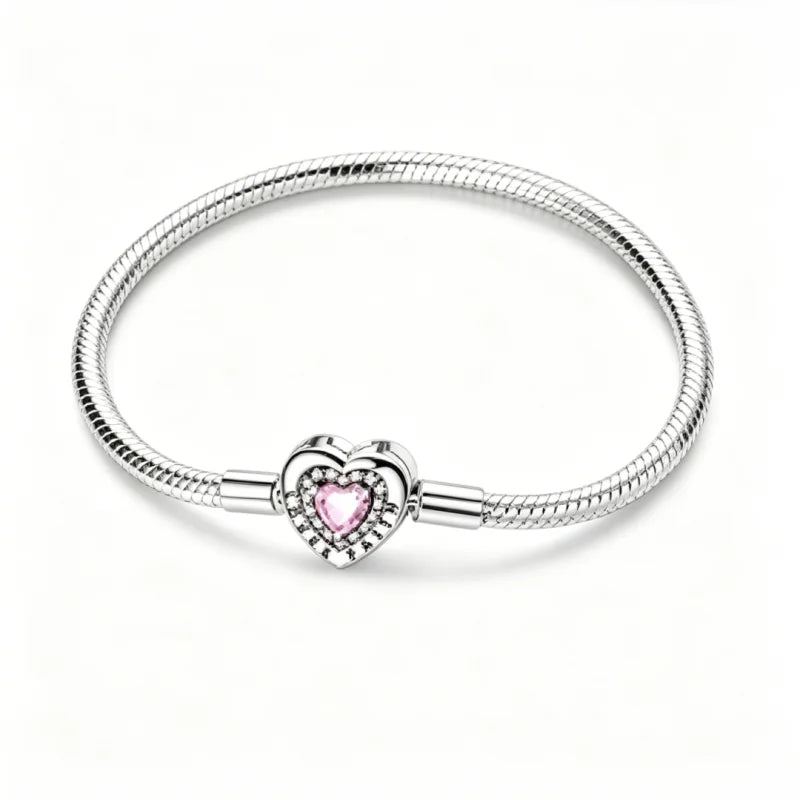 Sterling Silver Heart Bracelet