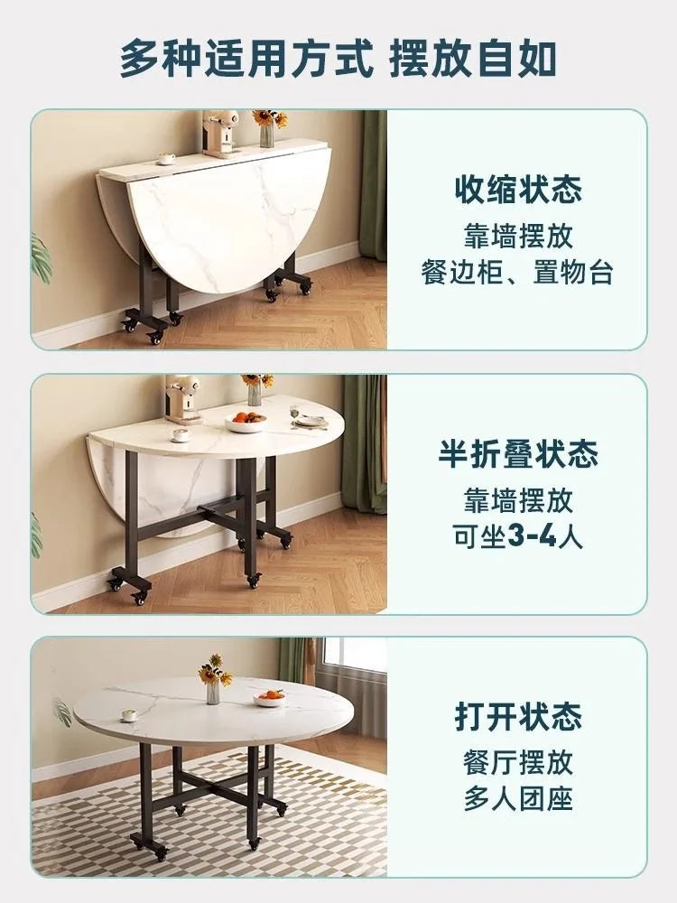 Foldable Round Dining Table