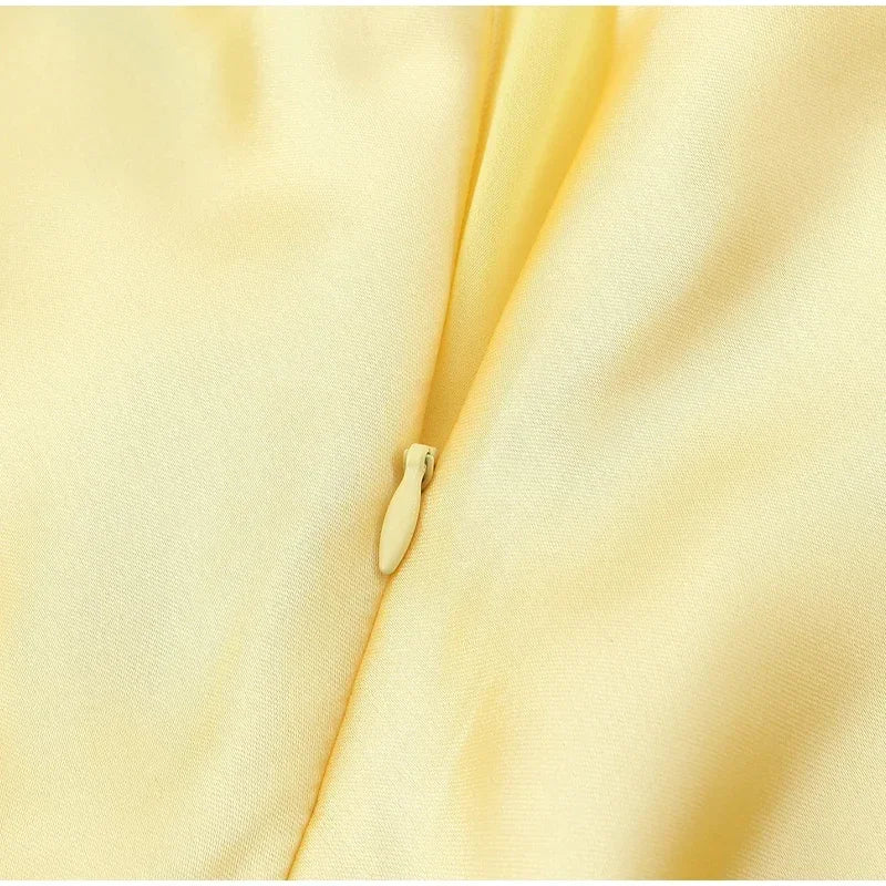 Golden Luxe Satin Maxi Dress